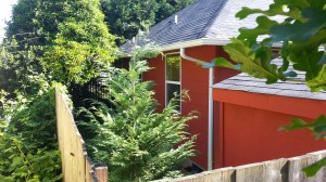 4 1375 W 10th Ave SDU view down fence between SDU and neighbor on west side
